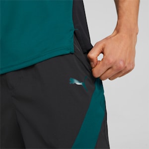 PUMA Fit Woven 7" Men's Training Shorts, Puma Black-Varsity Green